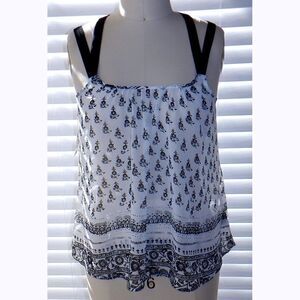 Express sheer babydoll summer top